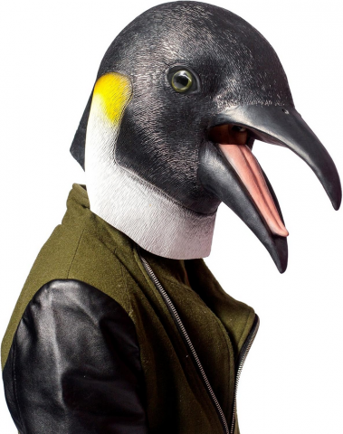 Costume Halloween - Masca Pinguin unisex, din latex natural, ideala pentru Halloween sau petreceri tematice