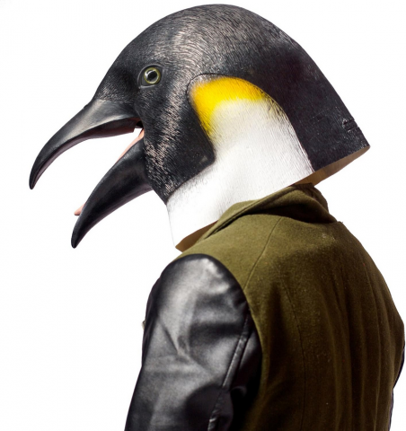 Masca Pinguin unisex, din latex natural, ideala pentru Halloween sau petreceri tematice [3]