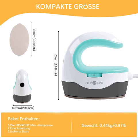 Mini presa imprimare termica, multifunctionala, portabila, pentru haine, tricouri si diverse articole, cu transfer de caldura [5]