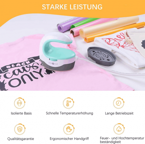 Mini presa imprimare termica, multifunctionala, portabila, pentru haine, tricouri si diverse articole, cu transfer de caldura [2]