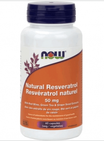 Îngrijire Personală & Cosmetice - Supliment alimentar Now Foods Resveratrol natural 200mg, 60 Capsule