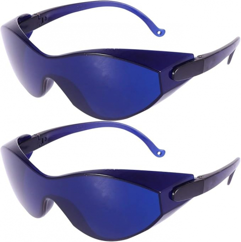 Ochelari de Protecție IPL, Milisten, Lentile UV pentru Epilare, Proceduri Cosmetice și Albire Dentară, Albastru [2]