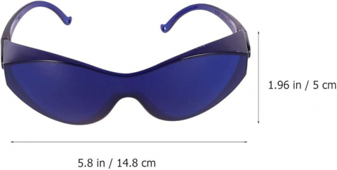 Ochelari de Protecție IPL, Milisten, Lentile UV pentru Epilare, Proceduri Cosmetice și Albire Dentară, Albastru [1]