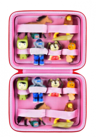 Jucării & Jocuri - Organizator de Depozitare Compatibil cu Figurinele Tonies si Toniebox, pentru Figurine Audio, Roz