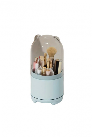 Organizator Rotativ pentru Pensule de Machiaj forma de Urs, culoare Alb TuToing - O0TF