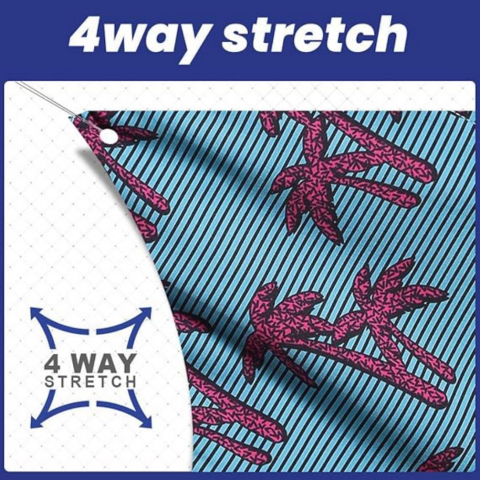 Pantaloni de baie barbati, uscare rapida, ideali pentru plaja, inot, surf sau vacanta, MaaMgic, imprimeu coconat tree [2]