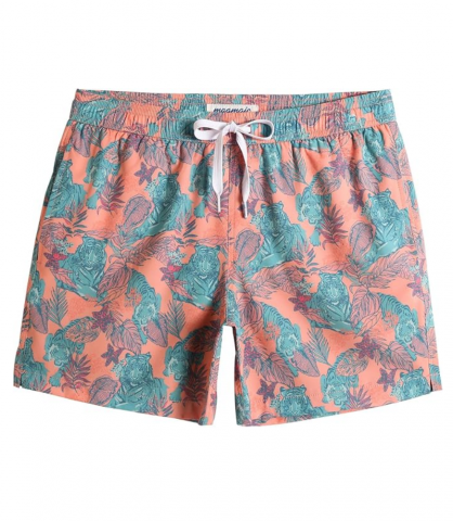 Îmbrăcăminte Bărbați - Pantaloni de baie barbati, uscare rapida, ideali pentru plaja, inot, surf sau vacanta, MaaMgic, imprimeu jungle tiger