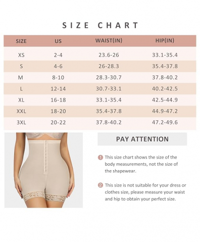 Pantaloni scurti si body modelator pentru Femei, FeelinGirl, Controlul Burții, Ridicător de Fund, Subțierea Coapselor, Talie Înaltă [4]