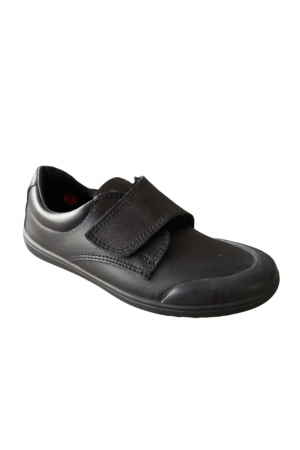 Îmbrăcăminte & Încălțăminte - Pantofi colegiali pentru copii cu inchidere velcro, varf simplu, Tex, Negru, 30 EU