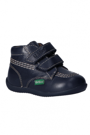 Pantofi din piele pentru bebeluși,Kickers Billy Velk-2, Bleumarin, 23 EU [4]