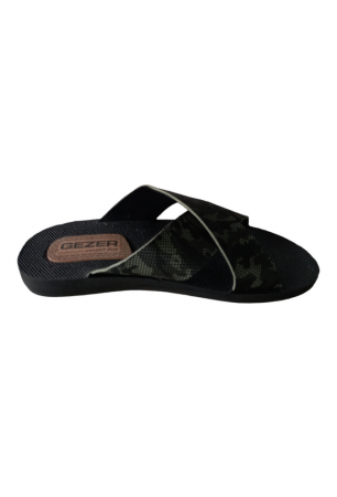 Îmbrăcăminte & Încălțăminte - Papuci barbati, Gezer, camuflaj negru, marime 40