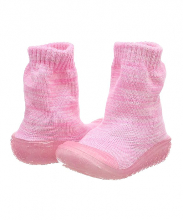 Papuci copii Playshoes, talpa anti-derapanta marime 18/19, culoare: roz [1]