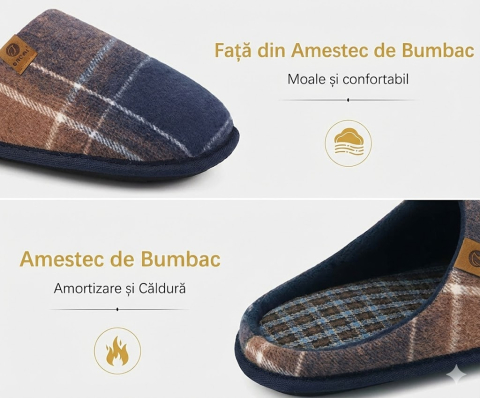 papuci-casa-barbati-ortopedici-maro-albastru-suport-arcada-oncai [3]