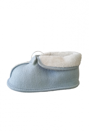Încălțăminte copii - Papuci din material textil, cu scai, Nurture-tree, albastru, 19-20