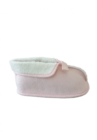 Încălțăminte copii - Papuci din material textil, cu scai, Nurture-tree, roz, 21-22