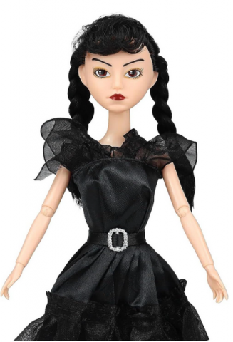 Jucării & Jocuri - Păpușă Wednesday Addams, 30 cm, Ediție de Colecție Inspirată din The Addams Family, Rochie Elegantă de Bal