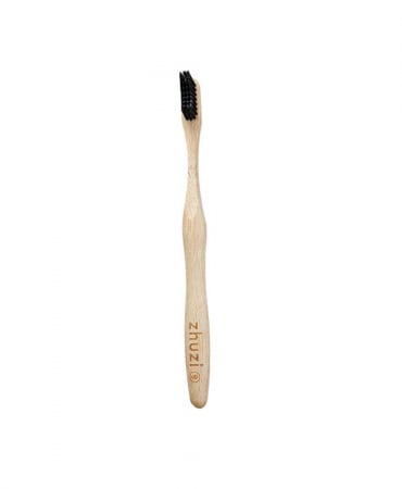 Igienă - Periuta de dinti din bambus natural, Zhuzi, vegan si fara bpa 19 x 1,5 x 0,5 cm