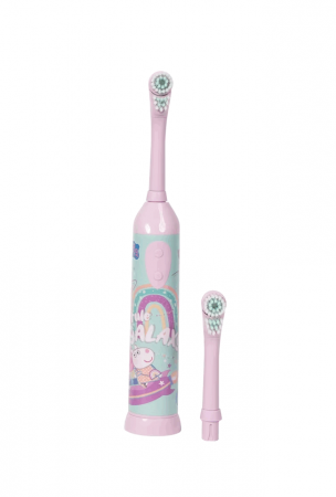 Periuta de dinti electrica pentru copii Karsten KAR0003, Peppa Pig, 1 treapta intensitate, 2 capete, Roz [0]