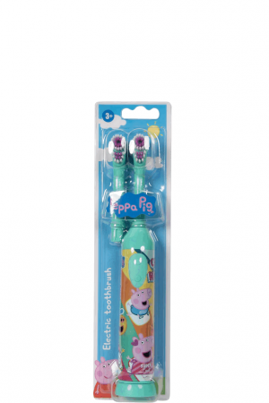 Periuta de dinti electrica pentru copii Karsten KAR0004, Peppa Pig, 1 treapta intensitate, 2 capete, Verde [1]