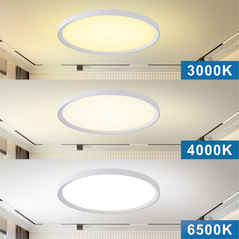 Plafoniera LED 18W, IP44, 3 Culori de Lumina, Design Compact, Yexati, 18 W, 1800Lm [1]