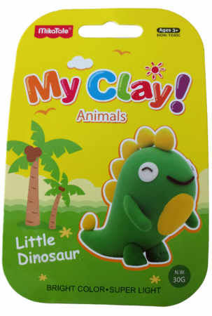 Rechizite, Birotică & Papetărie - Plastilina MikaTale, MyClay MK618dinosaur, 30g