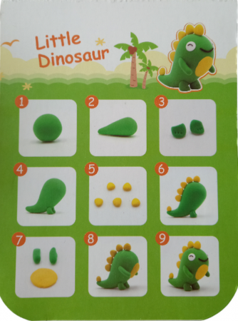 Plastilina MikaTale, MyClay MK618dinosaur, 30g [1]