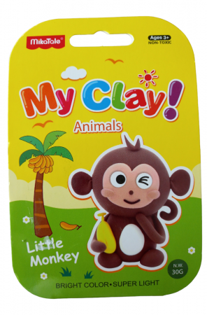 Rechizite, Birotică & Papetărie - Plastilina MikaTale, MyClay MK618monkey, 30g
