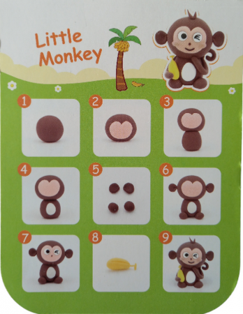 Plastilina MikaTale, MyClay MK618monkey, 30g [1]