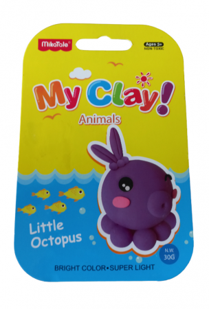 Rechizite, Birotică & Papetărie - Plastilina MikaTale, MyClay MK618octopus, 30g