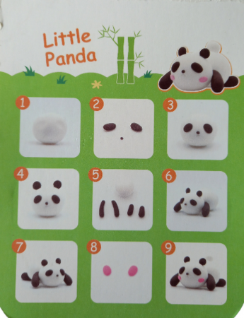 Plastilina MikaTale, MyClay MK618panda, 30g [1]