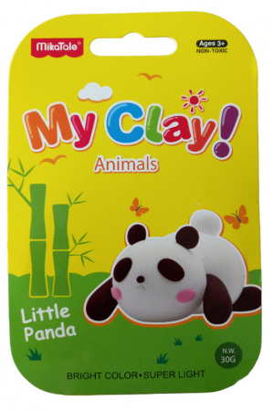 Rechizite, Birotică & Papetărie - Plastilina MikaTale, MyClay MK618panda, 30g