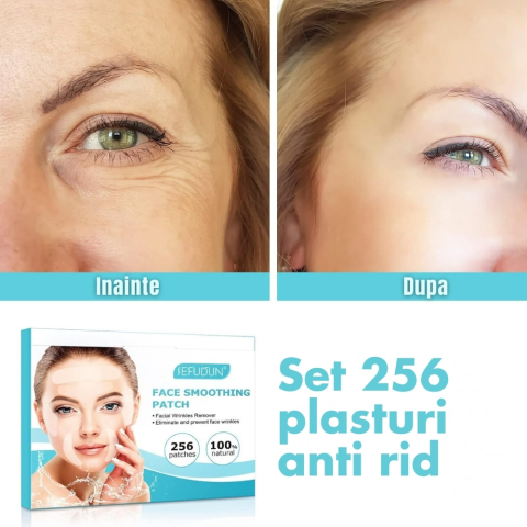 Plasturi faciali anti rid 256 bucati pentru frunte ochi si gura netezire piele [3]