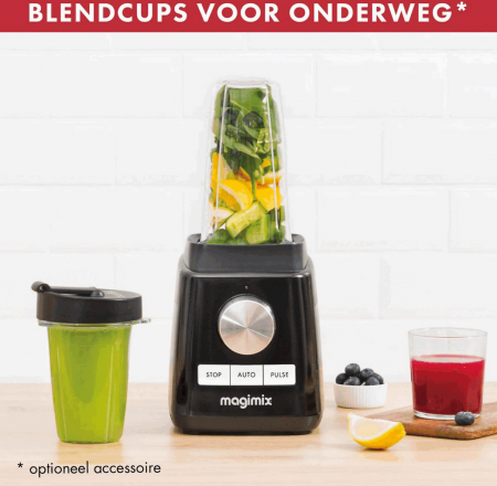 Power Blender Magimix, 1200W, 22.000 rpm, Vas sticla borosilicata 1.8l, 0% BPA, 5 functii predefinite, Program auto-curatare, Carte cu retete, Negru [3]