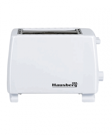 Electrocasnice - Prajitor de paine Hausberg HB-150A, 750 W, 2 felii, Grad de rumenire variabil, Alb