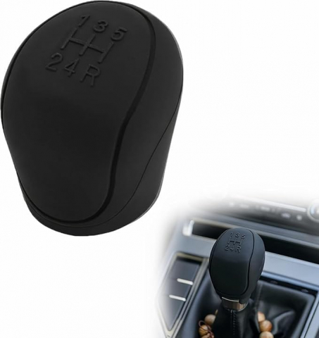 Auto - Protecție pentru Mânerul Schimbătorului de Viteze, Silicon, Negru, Rezistent la Uzură și Zgârieturi