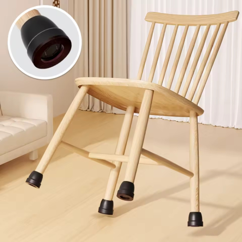 Set 8 protectii din silicon pentru picioare scaun 26-32 mm, cu pasla, anti zgomot si anti zgarieturi, ideale pentru parchet si gresie. [3]
