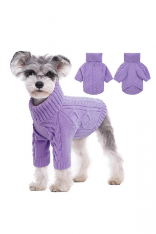 Pet shop - Pulover tricotat pentru animale de companie, Kuoser, violet