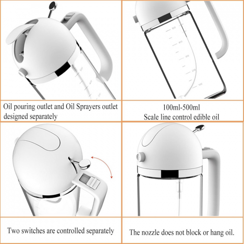 Pulverizator pentru Ulei sau alte lichide 2 in 1, Multifunctional, Control precis al uleiului, Capacitatea 500 ml [3]