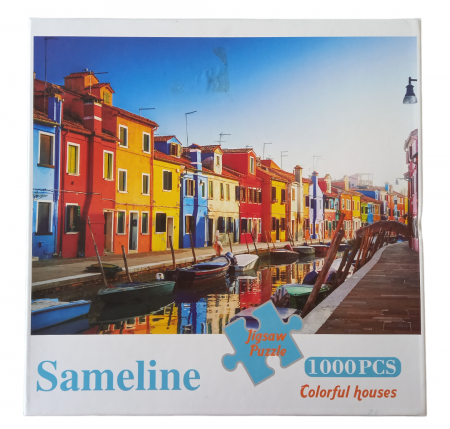 Jucării & Jocuri - Puzzle Jigsaw Colorful houses, 1000 Piese