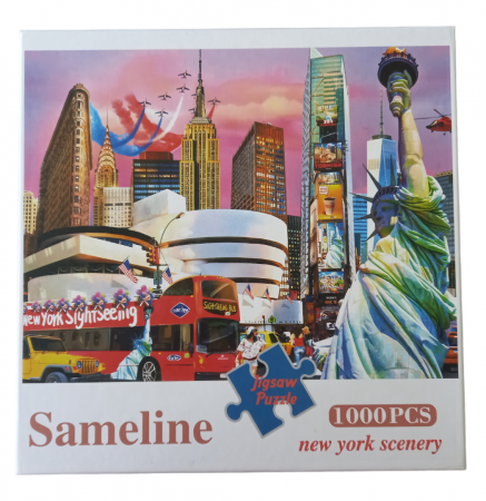 Jucării & Jocuri - Puzzle Jigsaw The scenery in New York, 1000 Piese