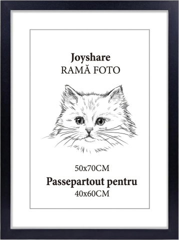 Casă, Grădină & Bricolaj - rama-foto-50x70-negru-mdf-plexiglas