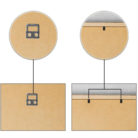 Rama Foto Neagra din MDF 13x18 cm cu Sticla Acrilica Antispargere, pentru Perete sau Masa [2]