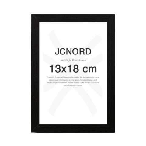 Decorațiuni Casă & Textile - Rama Foto Neagra din MDF 13x18 cm cu Sticla Acrilica Antispargere, pentru Perete sau Masa