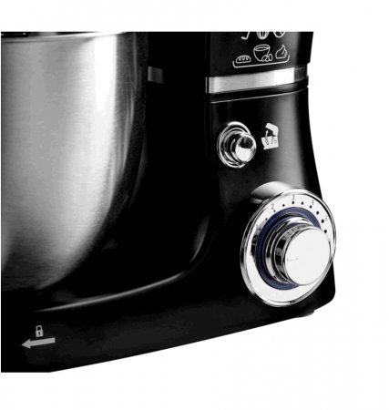 Robot de bucatarie multifunctional Hausberg HB-7605NG,1000W, Mixer, Blender, Tocat carne, Bol 5l, Negru [1]
