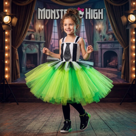 rochie-tutu-halloween-fetite-negru-alb-verde [8]