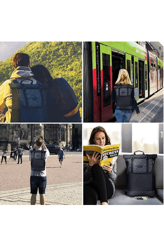Rucsac Urban KROSER cu Design Roll-Top, 48 x 31.7 x 16.5 cm [1]