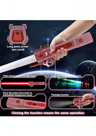 Sabie Laser cu Lumini pentru Copii: Dueluri Epice în Galaxia Ta! [1]