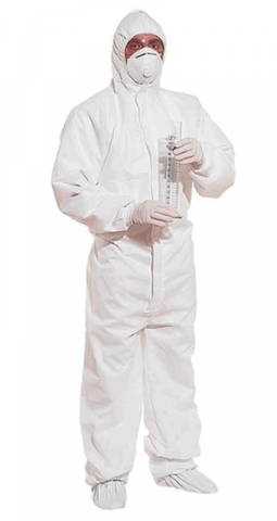 Îmbrăcăminte & Încălțăminte - Salopetă de Protecție de unică folosință din Polipropilenă, 40 g/m², Ipoalergenică, Albă, WORKER