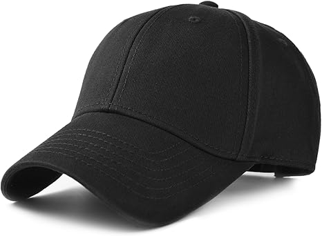 Accesorii barbati - Șapcă Baseball Clasică pentru Bărbați, FURTALK, Mărime L (59,5 cm), Bumbac Spălat, Reglabilă, Neagră