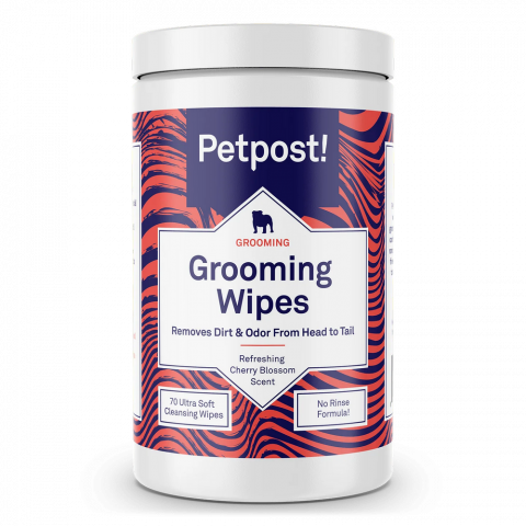 Pet shop - Servetele umede pentru caini, parfum Cherry Blossom, 70 bucati, ultra moi din bumbac, pentru curatare si ingrijire,Petpost